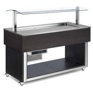 Buffet com refrigeração estática (placa gelada)