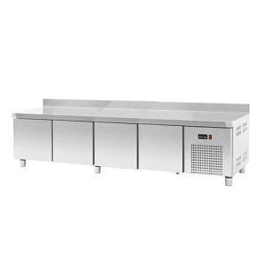 Base refrigerada para linha queima com 4 gavetões