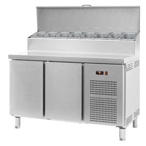 Bancada refrigerada para preparação de sanduíches e saladas