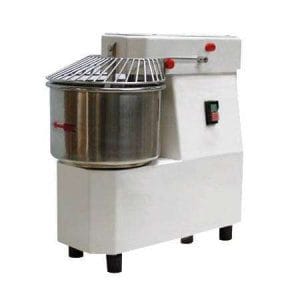 Amassadeira espiral com cabeçal e cuba fixa