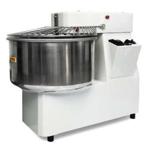 Amassadeira espiral com cabeçal e cuba fixa