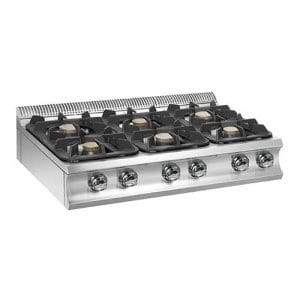 Fogão a gás com 6 queimadores