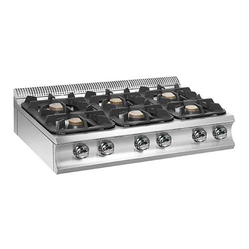 Fogão a gás com 6 queimadores Fogão a gás com 6 queimadores