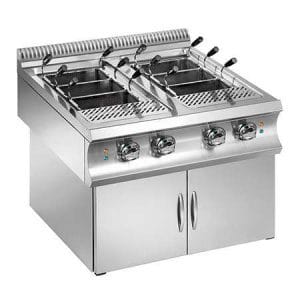 Cozedor de pasta elétrico 40+40 l