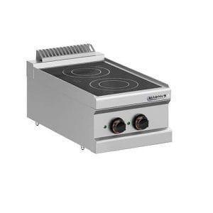 Fogão elétrico com 2 placas vitrocerâmicas