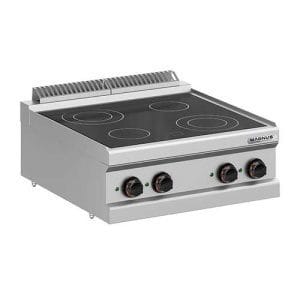 Fogão elétrico com 4 placas vitrocerâmicas