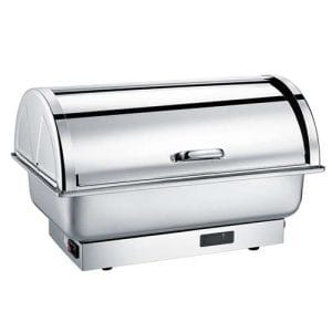 Chaffing dish elétrico com tampa basculante