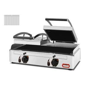 Grelhador/tostadeira de contato canelado