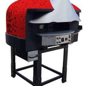 FORNO PIZZAS GAS/LENHA UXIM85RK ROT.CUPOLA MOSAICO