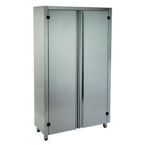 ARMÁRIO VERTICAL 3 PRAT. PORTAS 1400x400x1800 INOX