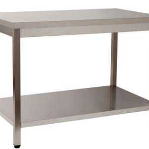 MESA DE TRABALHO 1 PRAT. 1000x600x850 INOX