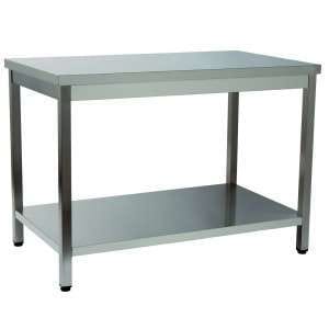 MESA DE TRABALHO 1 PRAT. 1500x700x850 INOX