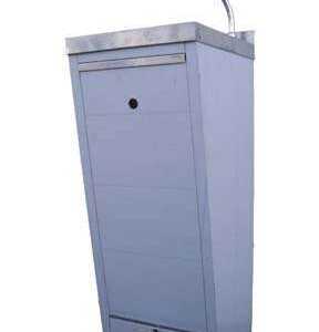 LAVA-MÃOS PEDAL 2 AGUAS 400x400x900 INOX