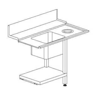 LAVADOURO T50F (SX/DX) 1200x730x860h P/MOD. HT