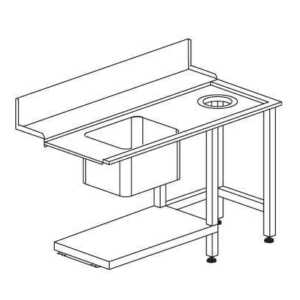 LAVADOURO T80E (SX/DX) 1500x730x860h P/MOD. HT