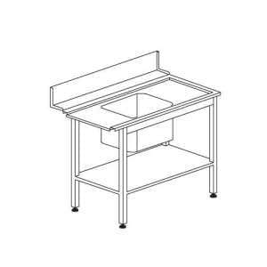 LAVADOURO T55 (SX/DX)1200x730x860h P/MOD. HT-AX-RX