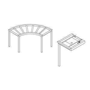 CURVA ROLOS 90º LC97 1300x1300x860h MOD.AX-RX