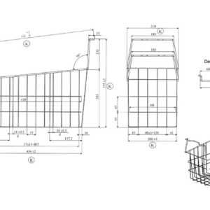 CESTO P/ARCA CONGELADORA  UDIfri 300/400/500