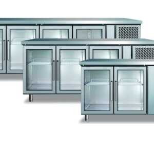 MESA GASTRO CONS.MGV410 GN1/1 - 4 P.VID. E ILUM.