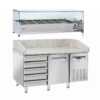 MESA PIZZA (+2~+8ºC)MPR1500-1 PORTA E 5 GAVETAS