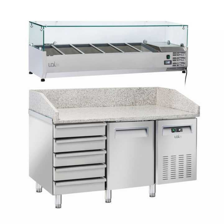 MESA PIZZA (+2~+8ºC)MPR1500-1 PORTA E 5 GAVETAS - Hotelequip.pt MESA PIZZA (+2~+8ºC)MPR1500-1 PORTA E 5 GAVETAS