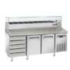 MESA PIZZA (+2º+8ºC)MPR 2025-2 PORTAS E 5 GAVETAS