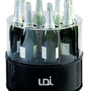 VITRINE REFRIGERADA CIRCULAR UDI P/BEBIDAS 8 GAR.