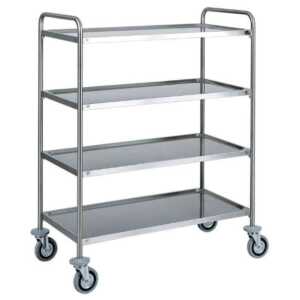 CARRO PARA ROUPA SECA CA1425 AÇO INOX-109x59x140h