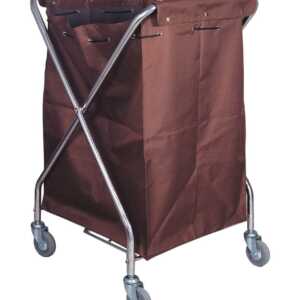 CARRO P/ROUPA MALEAVEL C/SACO LONA E RODAS ROTAT.