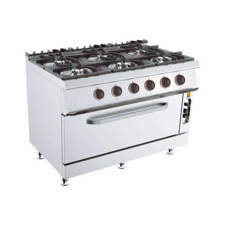 UDFO76FMG FOGÃO GAS 6 QUEIMADORES + MAXIFORNO - Hotelequip.pt UDFO76FMG FOGÃO GAS 6 QUEIMADORES + MAXIFORNO