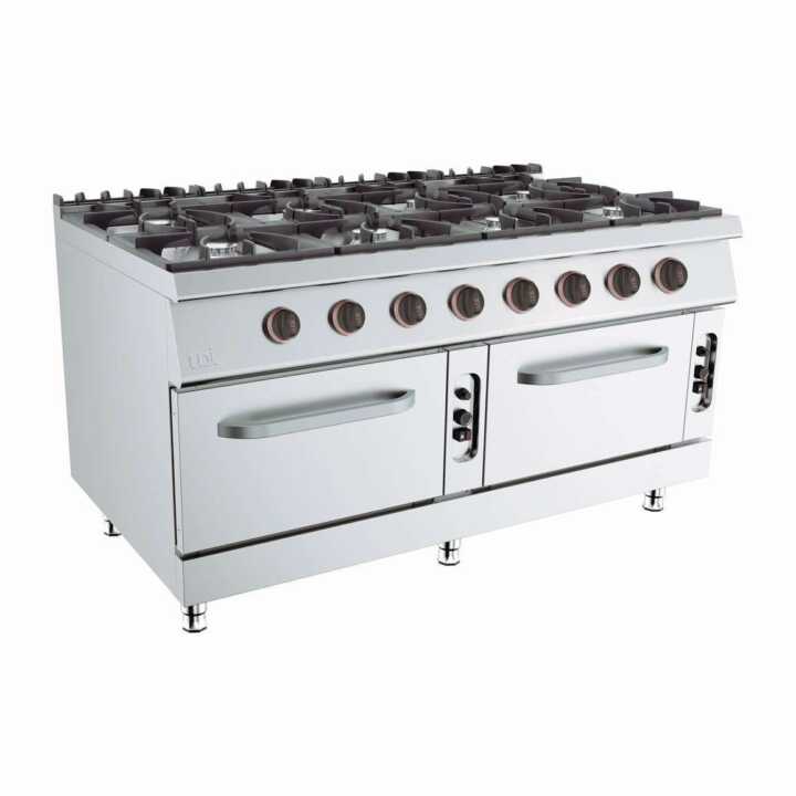 FOGAO GAS 8 QUEIMADOR 2 FORNO GAS 6x10kW+2x6 FOGAO GAS 8 QUEIMADOR 2 FORNO GAS 6x10kW+2x6