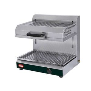 Salamandra a gás com placa móvel