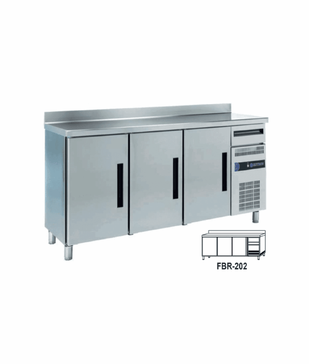 Bancada refri gerada alta 2P L600 FBR-202T - Hotelequip.pt Bancada refri gerada alta 2P L600 FBR-202T
