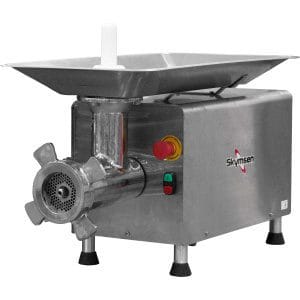 Picadora de carne boca 32 PSP98 - Em aço inoxidável - Sistema Unger - Corte simples e duplo - Monofásica - Com disco de 5mm incluído