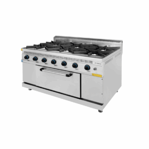 Fogão a Gás de 6 Queimadores com Forno