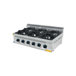 Fogão a Gás de 6 Queimadores de Bancada