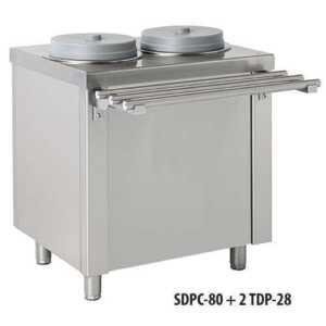 Dispensador de pratos de nível constante