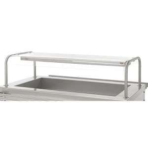 Estrutura com luz e calor para ilha central