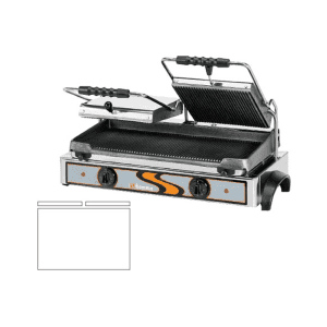 Tostadeira dupla com placas de contato em ferro fundido GR 8.1