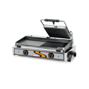 Grelhador / Tostadeira dupla com placas de contato em ferro fundido GR M1