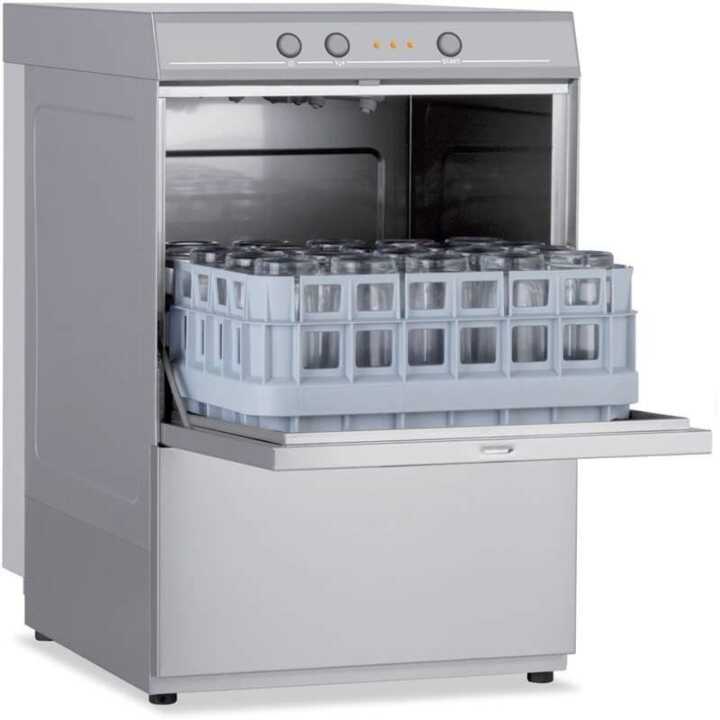 Máquina de lavar loiça industrial com bomba de esgoto e cesto de 39x39 cm - Hotelequip.pt Máquina de lavar loiça industrial com bomba de esgoto e cesto de 39x39 cm