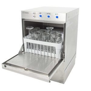 Máquina de lavar loiça industrial 40x40 cm com bomba de esgoto.