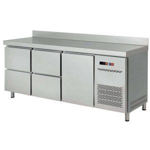 Mesa de snacks refrigerada 4 gavetas Profundidade 600  MR