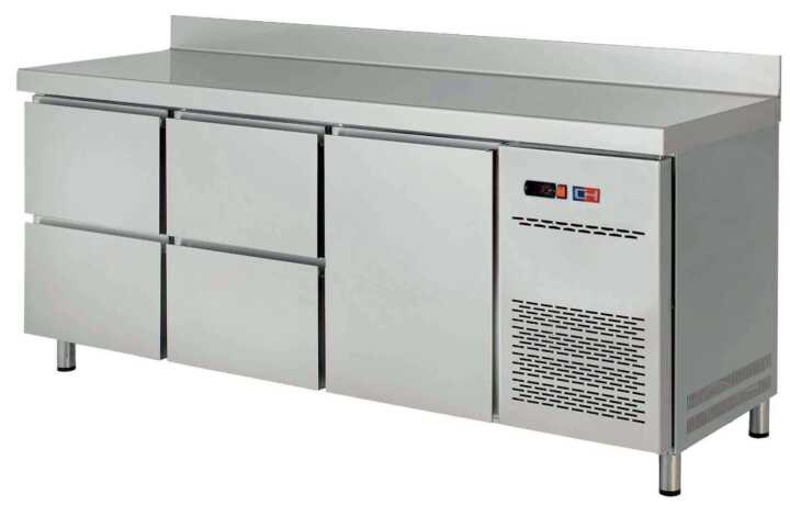 Mesa de snacks refrigerada 4 gavetas Profundidade 600 MR - Hotelequip.pt Mesa de snacks refrigerada 4 gavetas Profundidade 600 MR