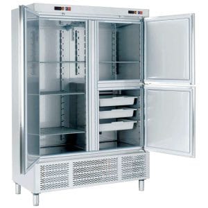 Armário refrigerado para snacks com congelador 726 Profundidade