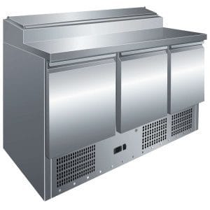 Mesa Refrigerada GN1/1 3 Portas Preparação de Saladas