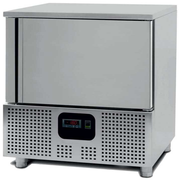 Abatedor de temperatura mista 5 tabuleiros GN1/1 de 790 x700 x850h mm - Hotelequip.pt Abatedor de temperatura mista 5 tabuleiros GN1/1 de 790 x700 x850h mm