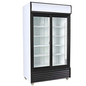 Armário expositor refrigerado 1000 litros 2 portas de vidro deslizantes 1130 x730 x2030h mm