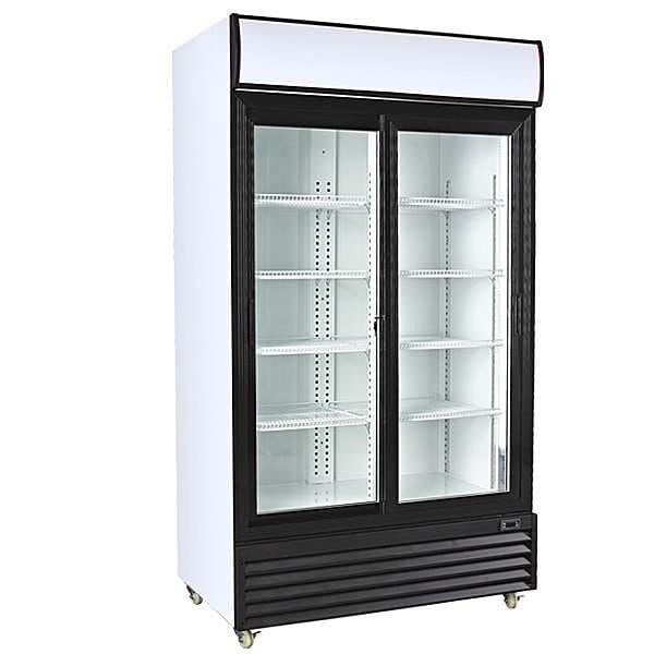 Armário expositor refrigerado 1000 litros 2 portas de vidro deslizantes 1130 x730 x2030h mm - Hotelequip.pt Armário expositor refrigerado 1000 litros 2 portas de vidro deslizantes 1130 x730 x2030h mm