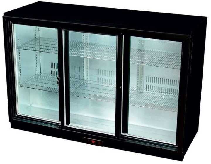 Back Bar expositor 3 portas de correr 1350 x520 x900h mm - Hotelequip.pt Back Bar expositor 3 portas de correr 1350 x520 x900h mm